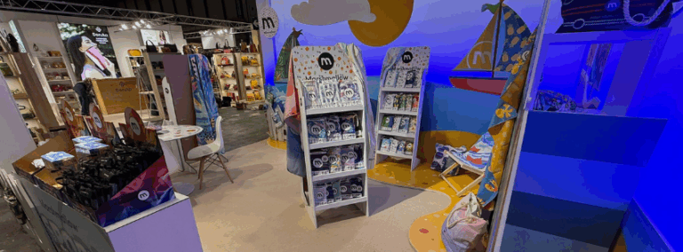 Expositores de cartón personalizados para Marshmallow